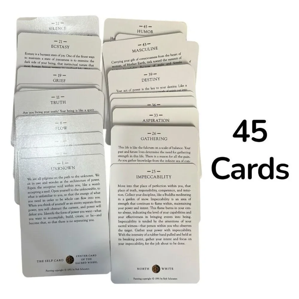 The Power Deck Book & 45 Illustrated Cards by Lynn V. Andrews Tarot